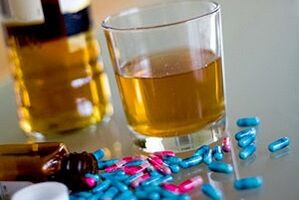consumption of alcohol and antibiotics